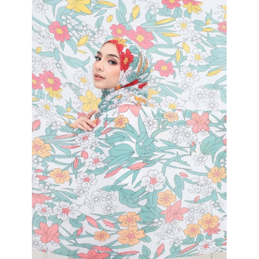 Pleated Chiffon Wideshawl Tulip