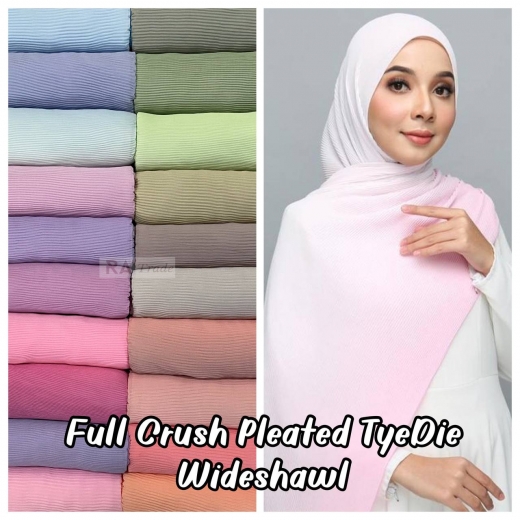 Full Pleated Chiffon Tye Die